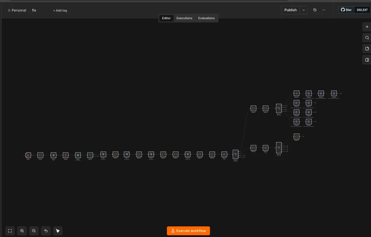 Screenshot 2 of Experiment 004 — deterministic workflow details for customer service